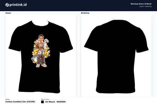 Kaos Anak Avatar Custom