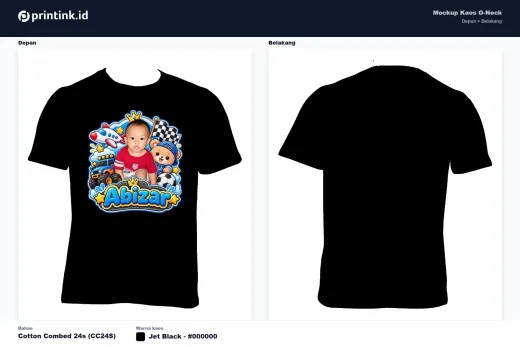 Kaos Anak Avatar Custom