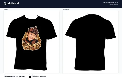 Kaos Anak Avatar Custom