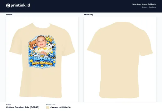 Kaos Anak Avatar Custom