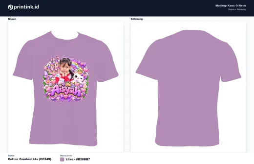 Kaos Anak Avatar Custom