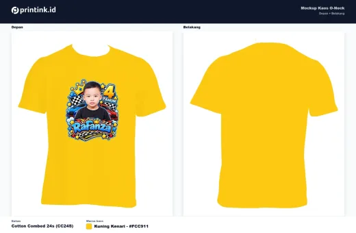 Kaos Anak Avatar Custom