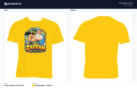 Kaos Anak Avatar Custom