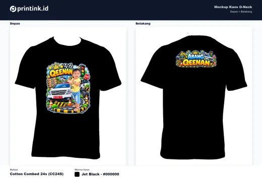 Kaos Anak Avatar Custom
