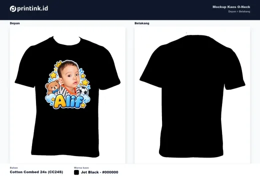 Kaos Anak Avatar Custom