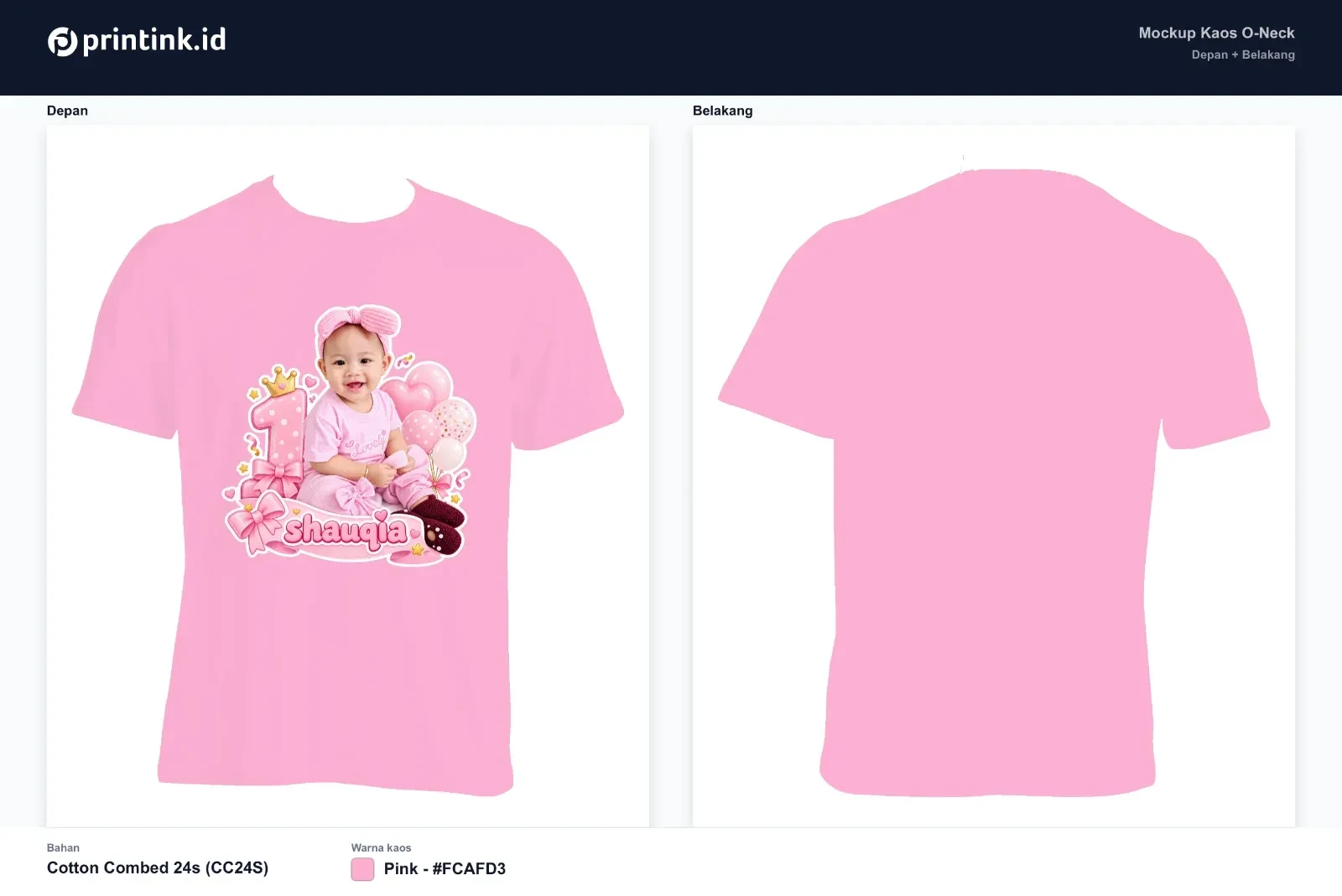 Kaos Anak Avatar Custom